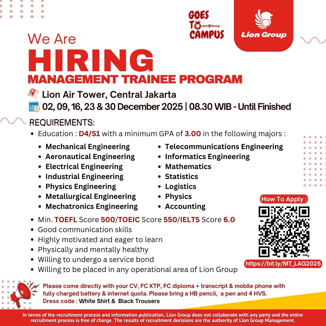 Registrasi Management Trainee Lion Group