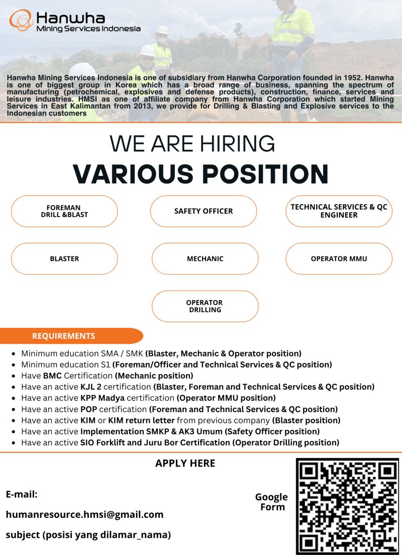 PT Hanwha Mining Services Indonesia (Hanwha Group)