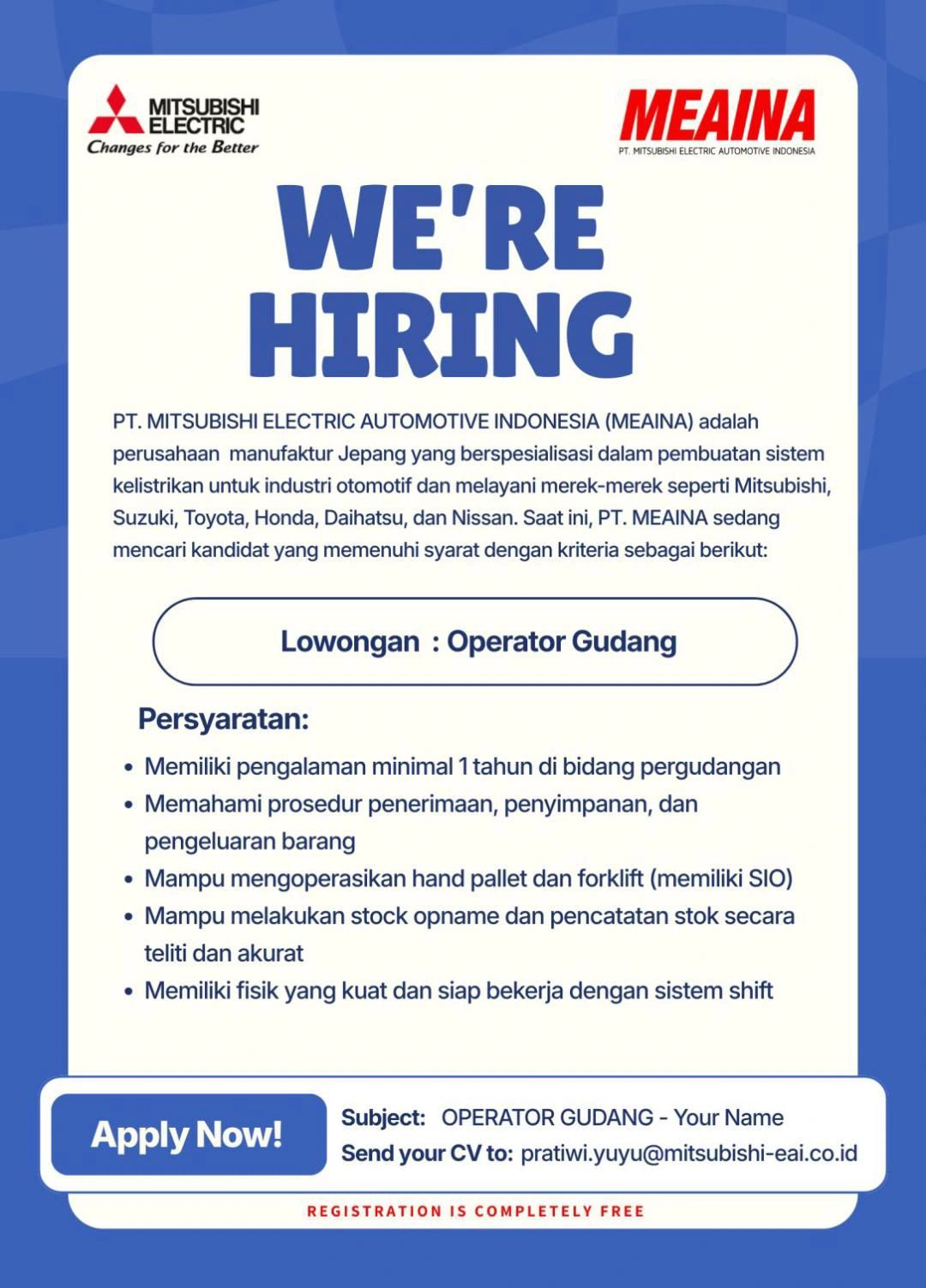 PT Mitsubishi Electric Automotive Indonesia (MEAINA)